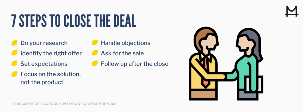 Seven steps on how to close the deal