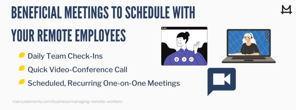 Beneficial meetings to have with your remote employees