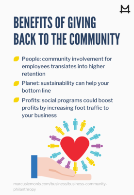 community business giving benefits give