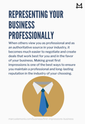 Tips on how to represent your business professionally