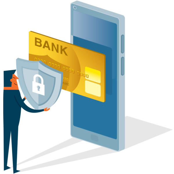 Securing user bank information on mobile devices