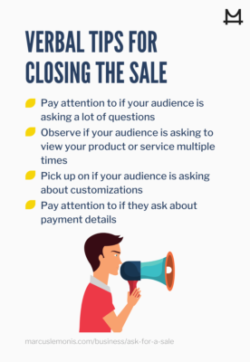 List of Verbal Cues To Ask For The Sale