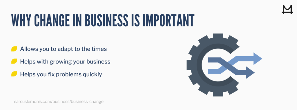 List of reasons why change is important in business