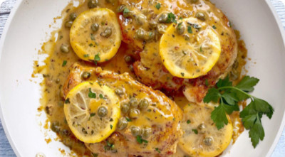 Chicken Lemonis plated