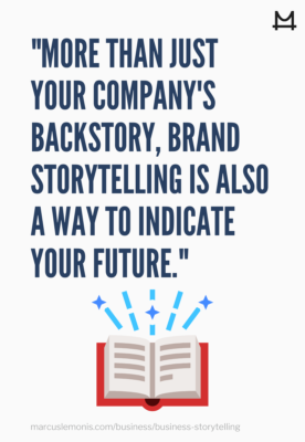 The definition of brand storytelling.