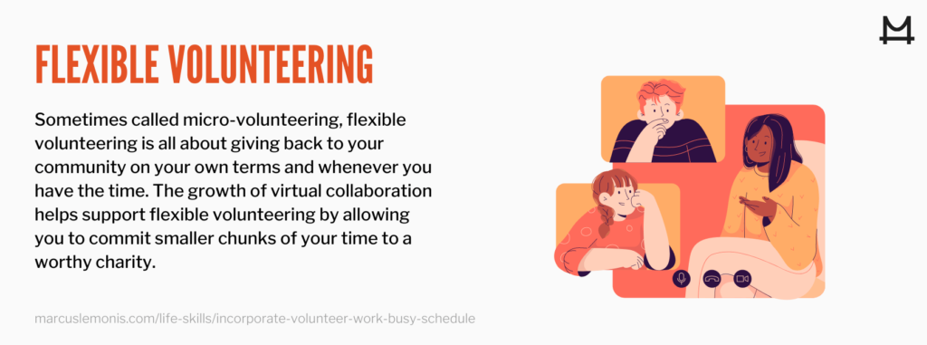 The definition of flexible volunteering