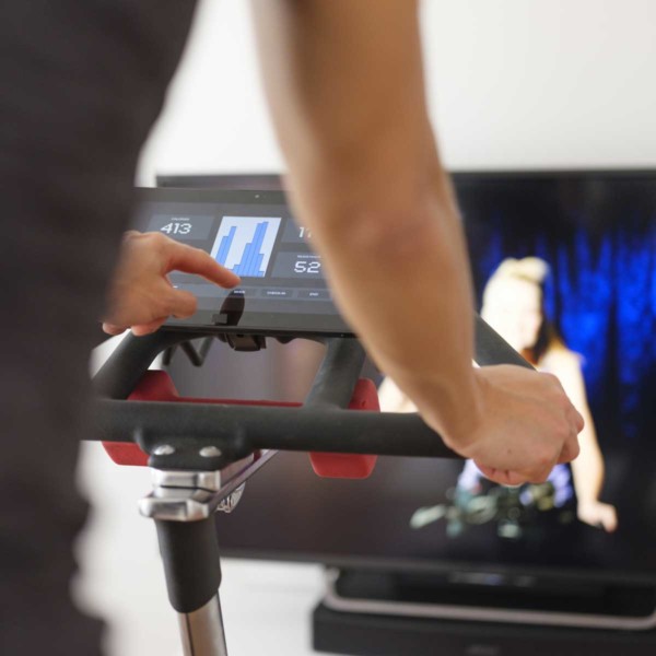 Image of someone on an exercise bike.