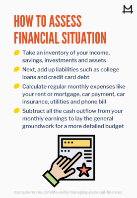 List of ways to assess your financial situations