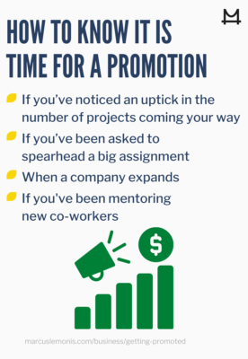 he different signs that tell you it’s time for a promotion.