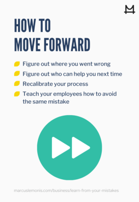 How to move forward after a mistake.
