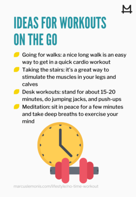 List of ideas for fun workouts on the go