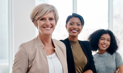 image of three women in a office