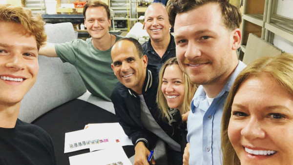 Image of Marcus Lemonis with the team at Grafton Furniture.