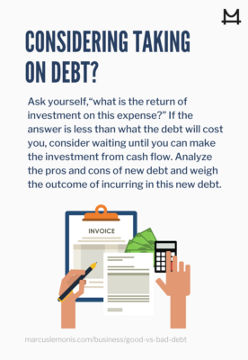 List of questions you should be asking when taking on more debt