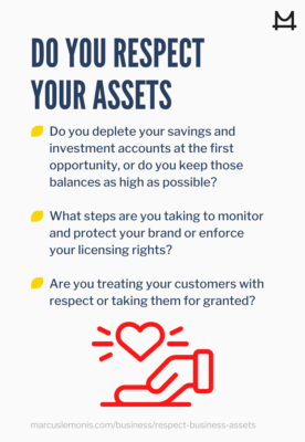 Questions to ask and see if you respect your assets.