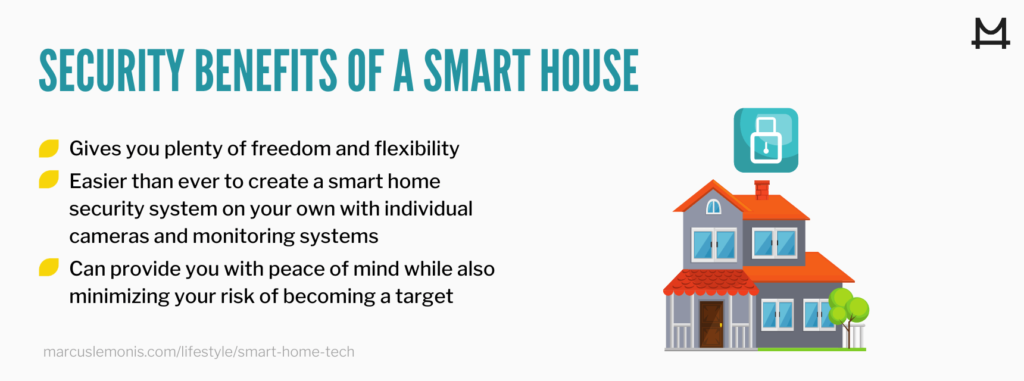 List of the security benefits from having a smart home