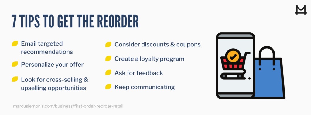 List of seven tips to get the reorder.