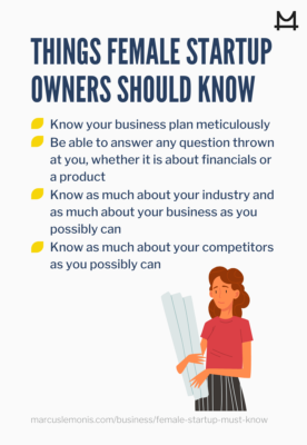 List of things that every female startup owner should know about
