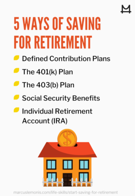 The various types of retirement funds.