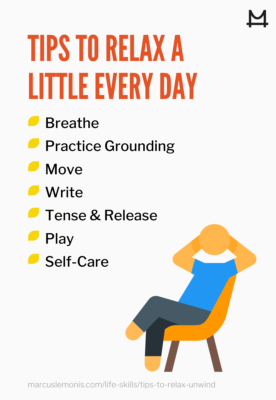 List of ways to relax.