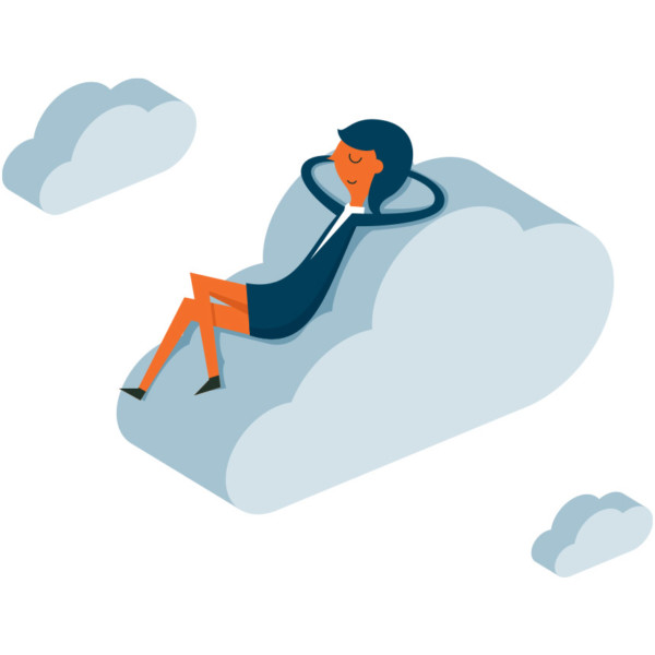 Image of Woman on Cloud