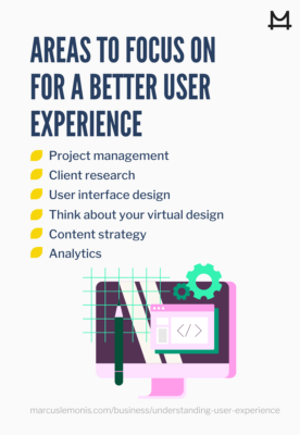 areas to focus on for a better user experience