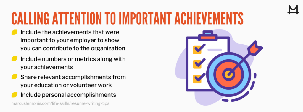 List of ways you can call attention to your important achievements