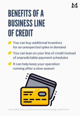 List of benefits of having ab business line of credit