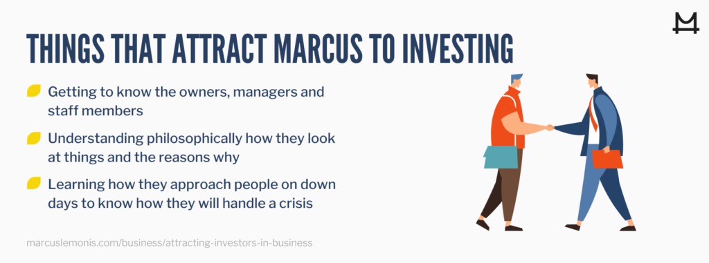 Image of things that attract marcus to investing