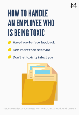 image of how to handle an employee who is being toxic
