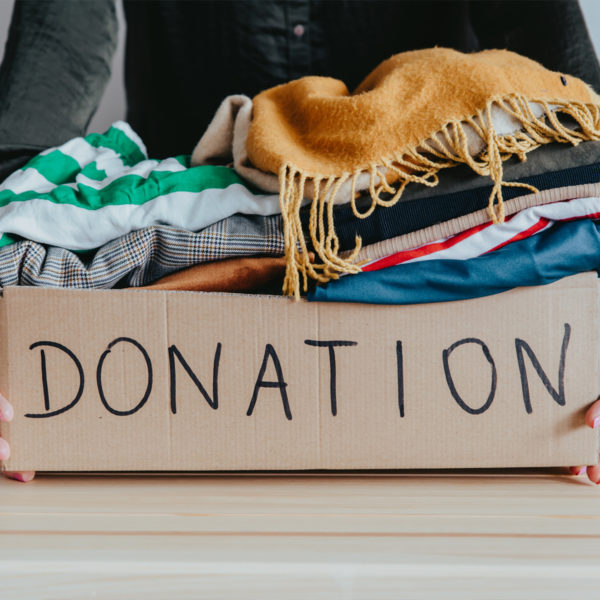 Clothes that are not part of the capsule wardrobe can be donated