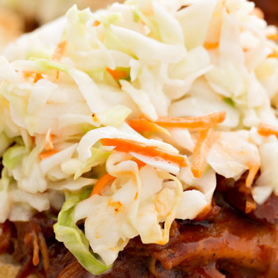 Image of coleslaw on pulled pork