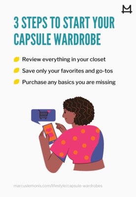List of steps to starting your capsule wardrobe
